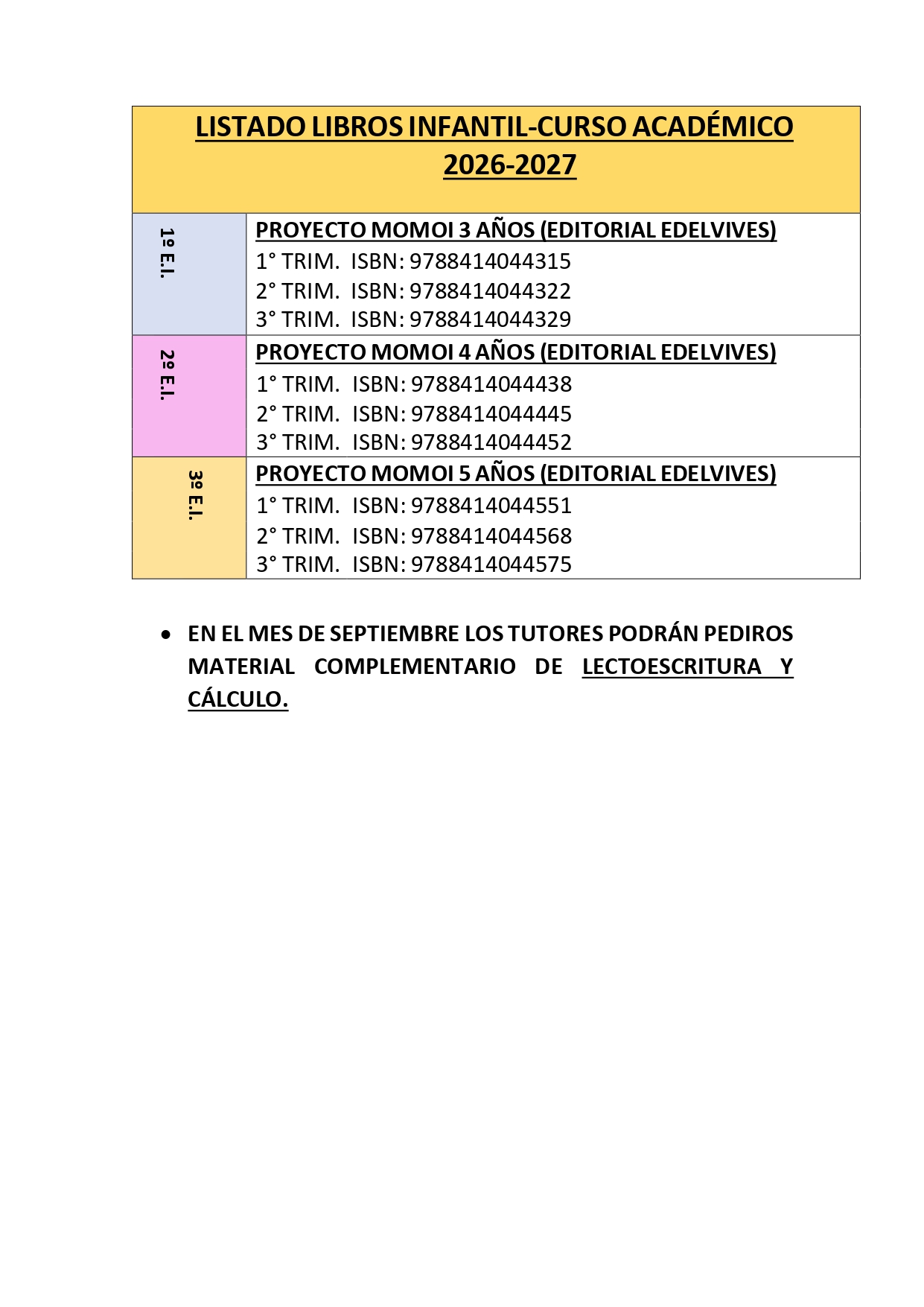 LIBROS TEXTO INFANTIL 26-27